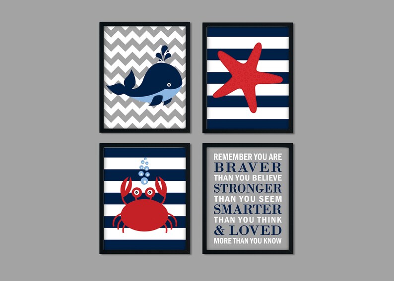 Nautical Nursery Decor Nautical Nursery Art Nautical Nursery Etsy