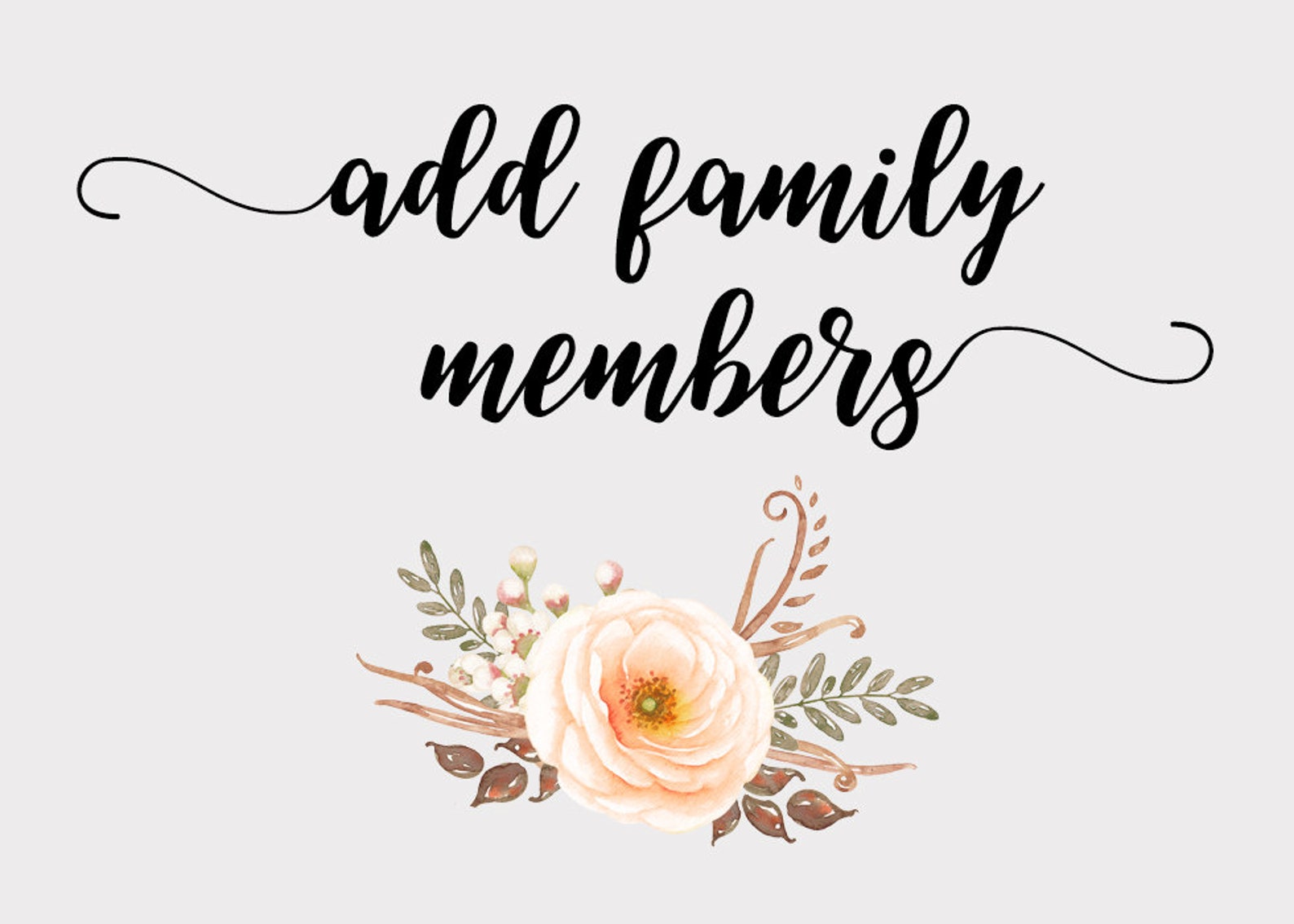 Add family members | Etsy