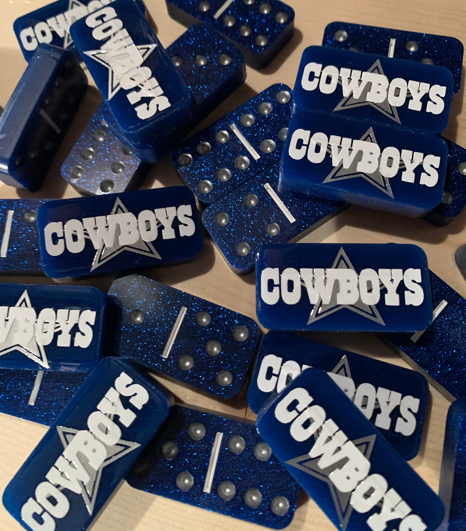 Dallas Cowboys Resin Dominoes | Etsy