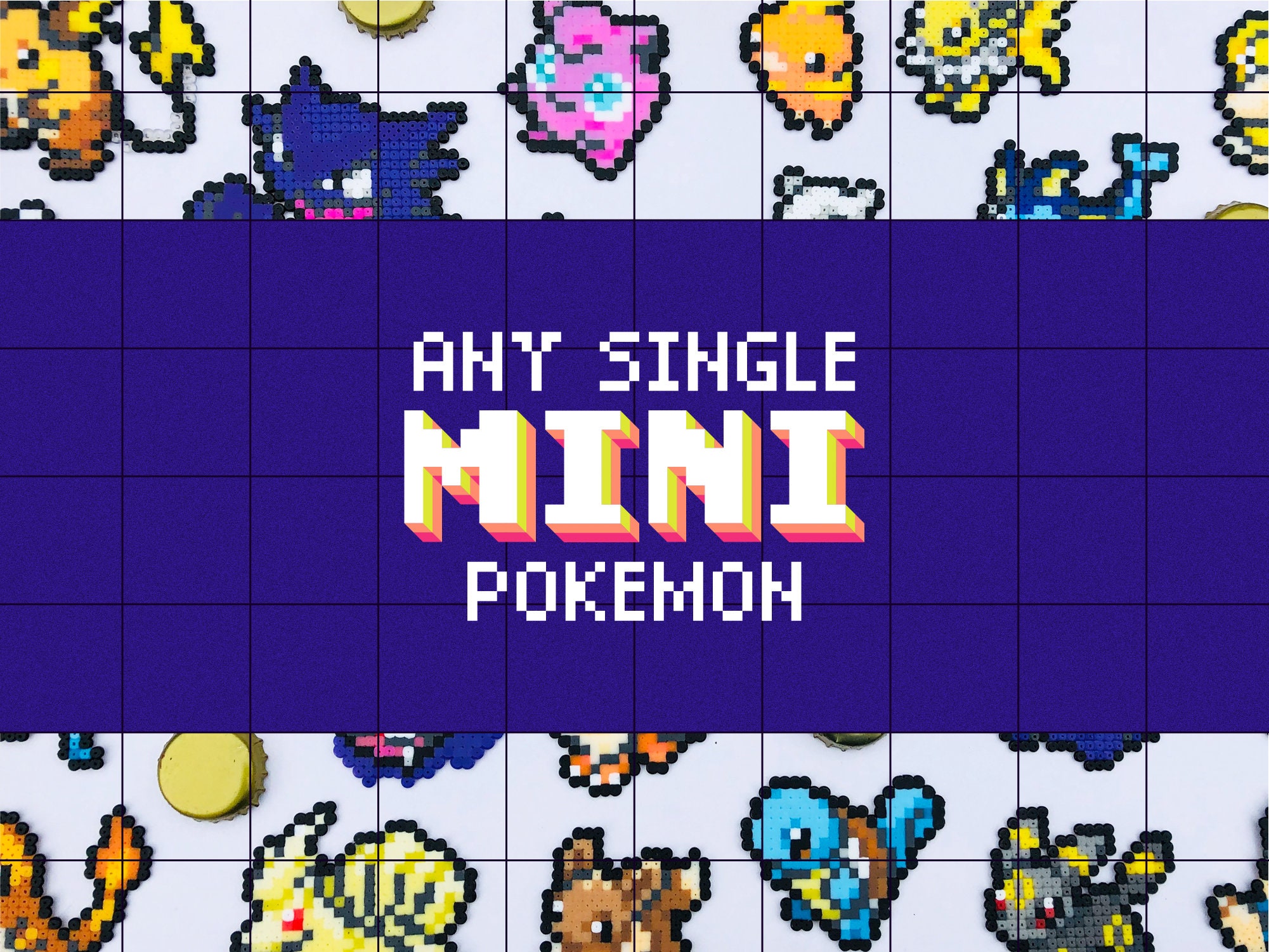 Every Pokemon (alt forms included) Menu Sprite made in Mini Perler Beads. :  r/pokemon