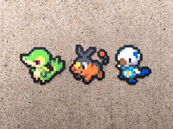 Pokemon Stickers Gen 5-Unova Starters-Snivy, Oshawott and Tepig