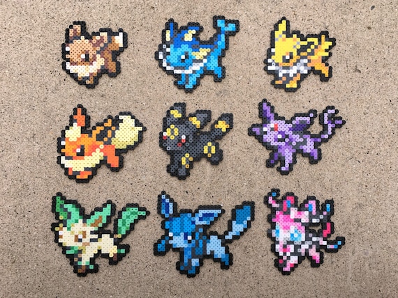 Eeveelutions Pokemon Wall Art Illustration Eevee Sylveon Vaporeon Umbreon