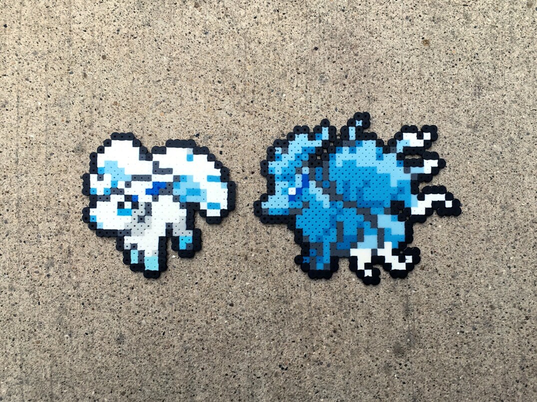 Vulpix Alolan Vulpix Ninetales Alolan Ninetales Pokemon Perler Bead Fuse  Bead 8bit Nintendo Mini Sprite - Etsy