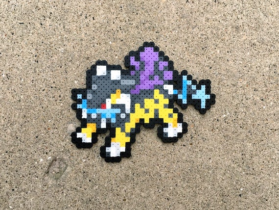 Pokémon Raikou Perler Bead Art -  Portugal