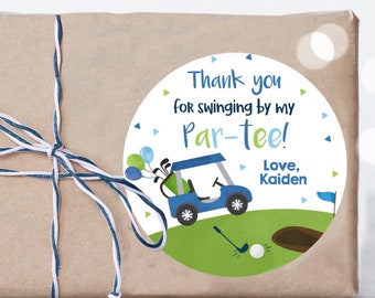 Editable Golf Birthday Favor Tag Hole In One Golf 1st Birthday Party Favor Tag Golf Birthday Gift Tag Golf Par-tee Instant Download GM