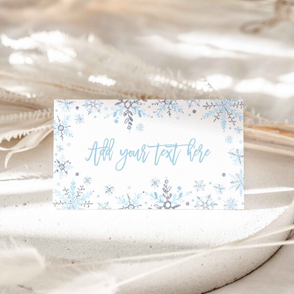 Winter Place Cards - Etsy