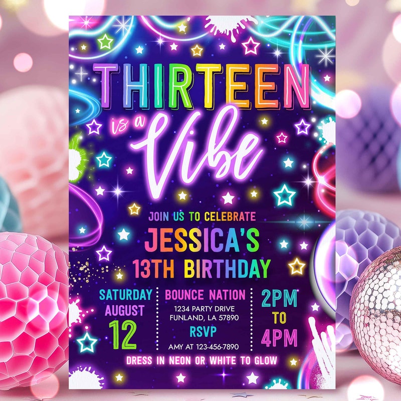 Disco Invitation 13th Etsy disco-invitation-13th-etsy