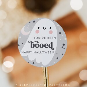Editable You&#39;ve Been Booed Gift Tag Label We&#39;ve been Booed Trick Or Treat Halloween Neighbor Teacher Student Gift Tag Instant Download 45Y