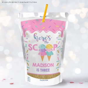 Details about / ICE CREAM CONE CAPRI SUN LABELS BIRTHDAY PARTY FAVORS SUPPLIES Suns STICKERS D