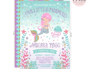 under the sea invite etsy