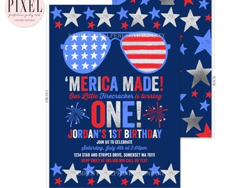 july 4th invitations etsy