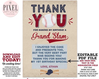 baseball thank you cards etsy baseball thank you cards