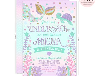under the sea invite etsy
