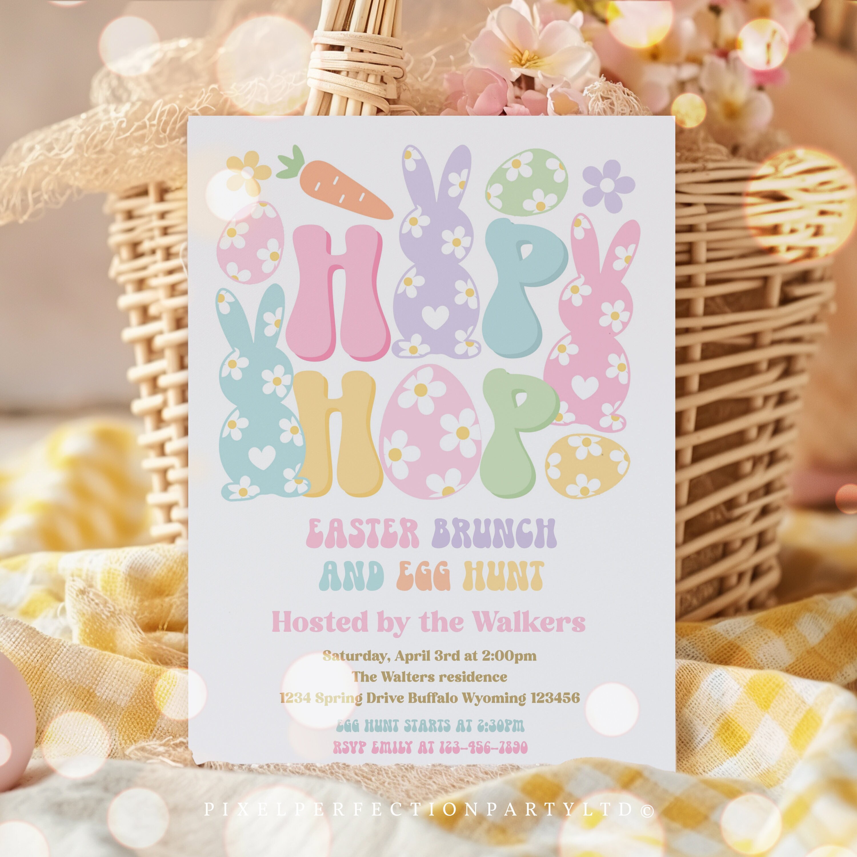 Editable Easter Egg Hunt Invitation Easter Egg Event Party Neighborhood Easter Egg Hunt Party Spring Easter Egg Hunt Instant Download CA9