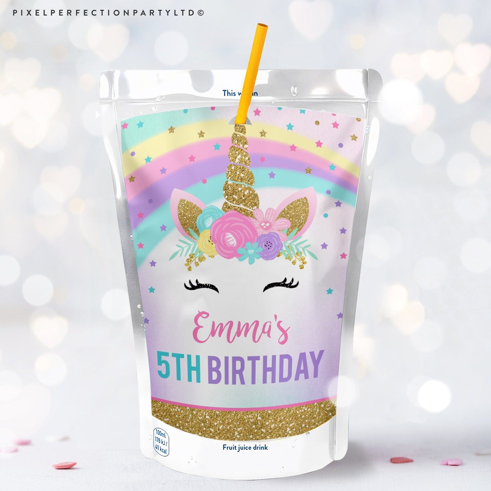 Editable Unicorn Capri Sun Labels Rainbow Unicorn Juice Cup Etsy Finland