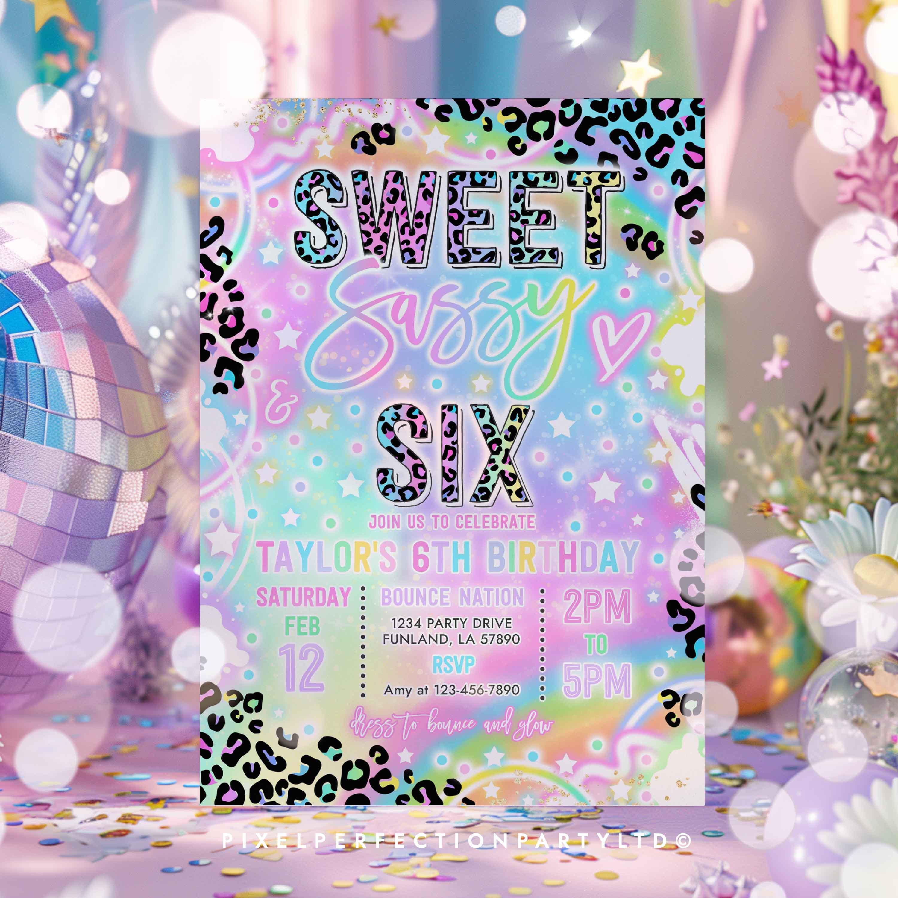 Sweet Sassy And Six Birthday Party