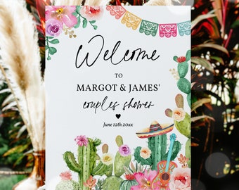 Editable Taco 'Bout Love Fiesta Couples Shower Welcome Sign Taco 'Bout Love Engagement Party Mexican Engagement Fiesta Instant Download GE