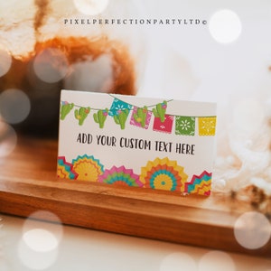 Fiesta Food Labels Fiesta Buffet Food Tent Card Editable Labels Food Or Place Cards Mexican Cactus Fiesta Party Decor Instant Download 09