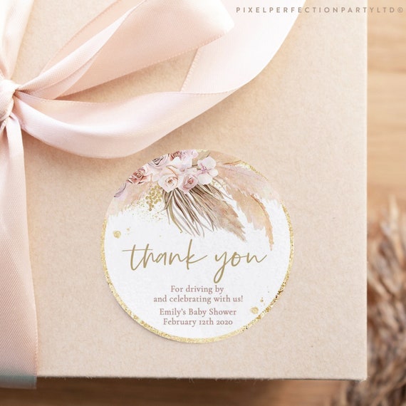 Editable Pampas Grass Baby Shower Favor Tag Pampas Grass Drive By Baby Shower Favor Tag Boho Tropical Desert Gift Tag Instant Download PG Il_570xn