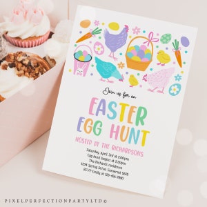 Editable Easter Egg Hunt Invitation Easter Egg Event Party Neighborhood Easter Egg Hunt Party Spring Easter Egg Hunt Instant Download AH