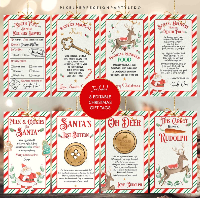 EDITABLE Christmas Eve Box Kit Letter From Santa Nice | Etsy