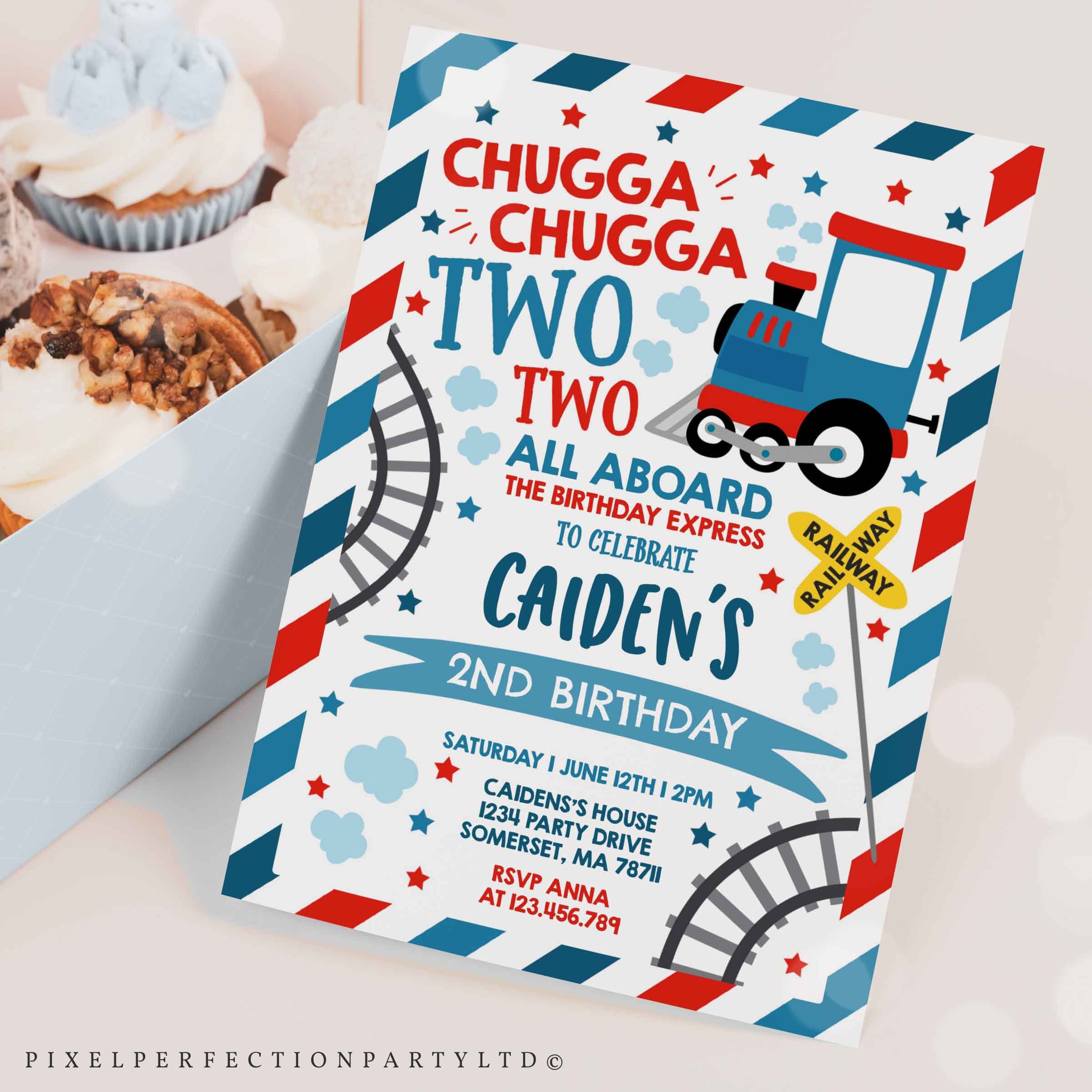 Choo Choo Charles Birthday Party Invite DIY (Instant Download) 