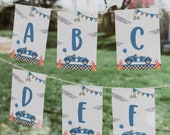 Editable Two Fast Birthday Race Car A-Z Birthday Banner Spell Anything Race Car Two Fast 2 Curious 2nd Birthday Banner Instant Download DB5 Il_170x135