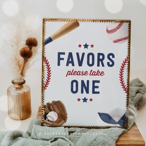 Baseball Baby Shower Favors Sign Sports Baby Shower Baseball Little Slugger On The Way Baby Shower Decorations Instant Download AQQ