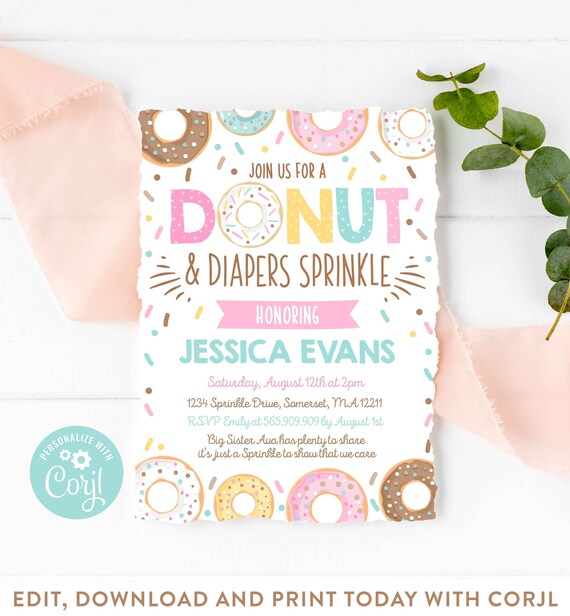 donuts and diapers sprinkle