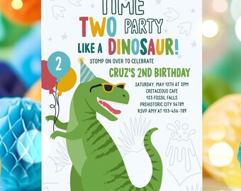 Drei Rex Dinosaurier Banner Für 3. Geburtstag – Grüne Glitzer-Girlande Mit T-Rex Motiven