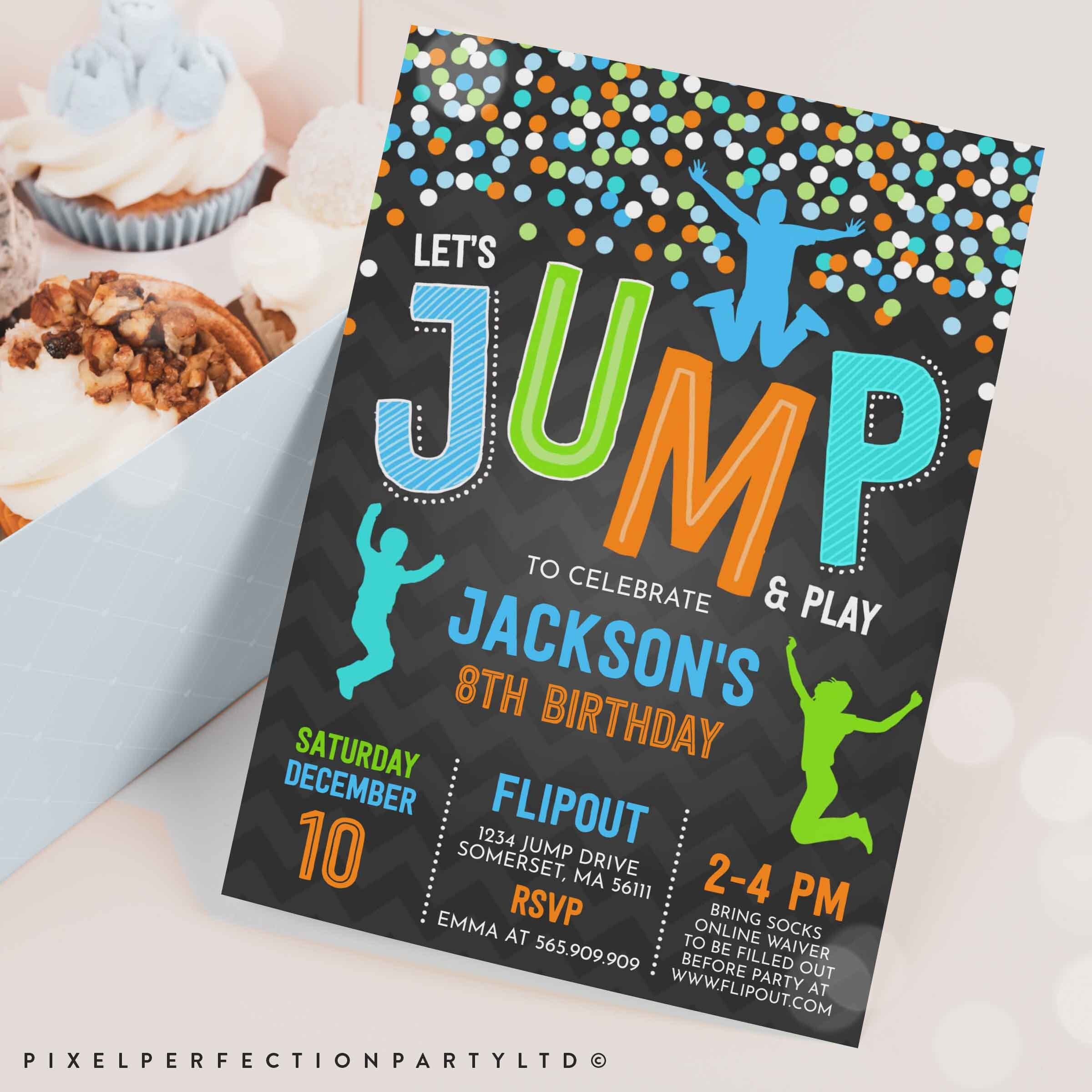 Jump Invitation Jump Birthday Invitation Trampoline Party Etsy Canada Jump Invitation Jump Birthday Invitation Trampoline Party Etsy Canada