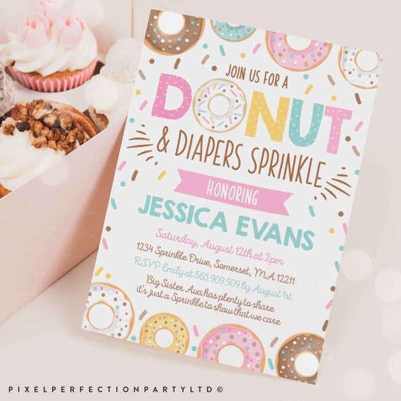 Donuts and Diapers Baby Sprinkle Donut Baby Sprinkle Donut Etsy