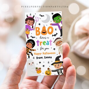 Editable Halloween Gift Tag Trick Or Treat Halloween Gift Tag Halloween Boo Treat Tag For Friend Neighbour Appreciation Instant Download Y6R