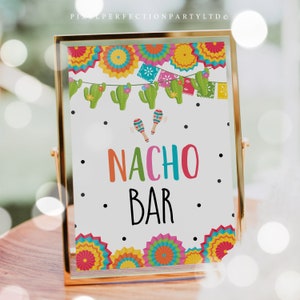 Nacho Bar Party Sign Fiesta Party Sign Fiesta Food Station Sign Fiesta Party Decorations Taco 'Bout A Party Fiesta Mexican Cactus Sign 09