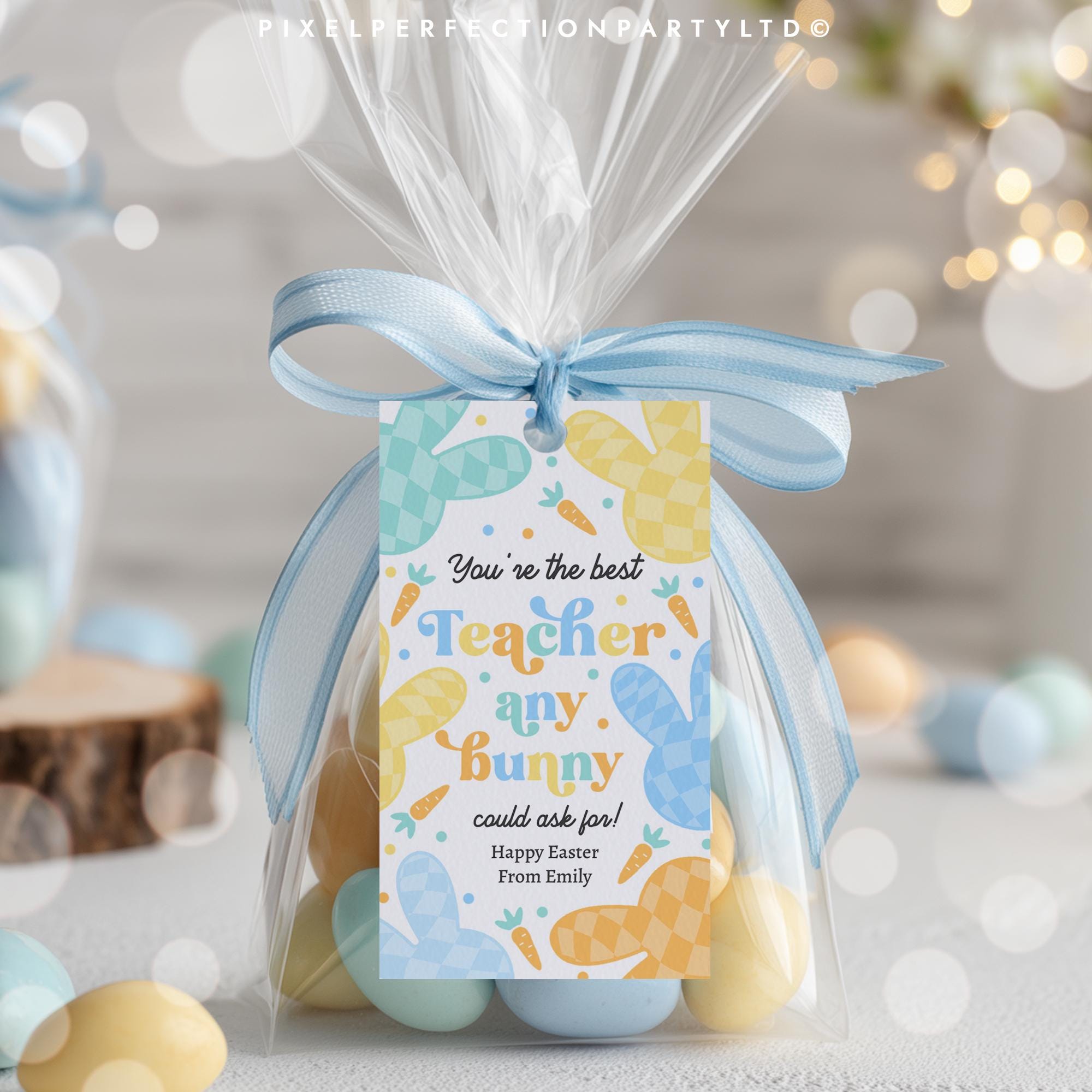 Editable You're the Best Teacher Any Bunny Could Ask for Gift Tag ...