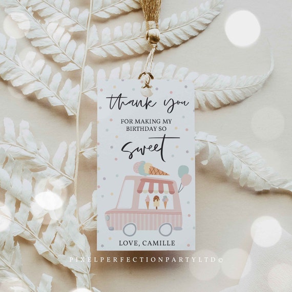 Editable Ice Cream Truck Birthday Party Luggage Favor Tags Here's The Scoop Ice Cream Birthday Sweet Ice Cream Party Instant Download YL Il_570xn
