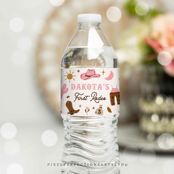 Editable Cowgirl Birthday Water Bottle Labels Wild West Cowgirl Rodeo Birthday Party Southwestern Ranch Birthday Decor Instant Download U8 Il_570xn