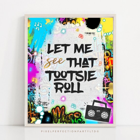 Hip Hop Birthday Party Sign 90s Hip Hop Rap Birthday Party 90s R&B Rap Birthday Two Legit To Quit Birthday Party Decor Instant Download YT Il_570xn