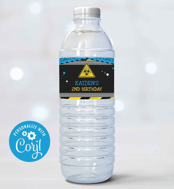 Editable Quarantine Drive By Birthday Water Bottle Labels Virtual Party Bottle Labels No One Invited Drive Thru Party Instant Download QP Il_570xn