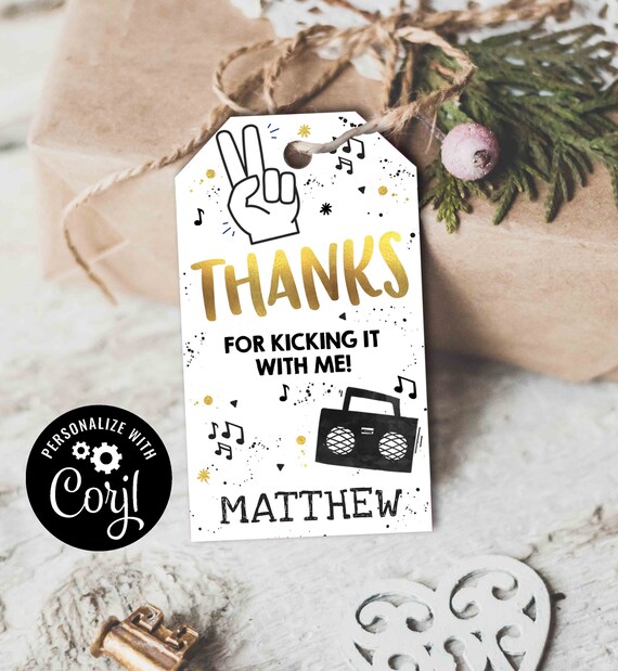 Two Legit To Quit Birthday Favor Tag Legit Gift Tag Hip Hop Two Legit To Quit Party Hip Hop Favor Tags Instant Download Editable TL Il_570xn