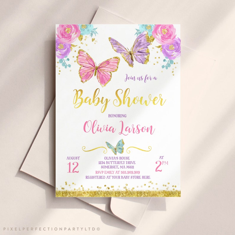 butterfly-baby-shower-invitation-pink-gold-butterfly-baby-etsy