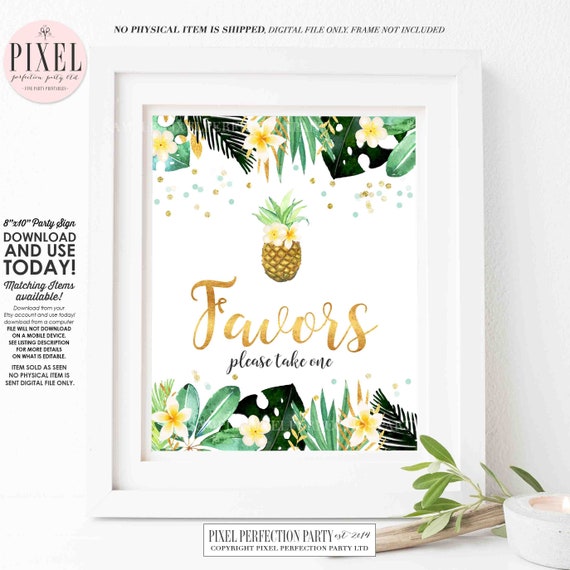 pineapple baby shower favors