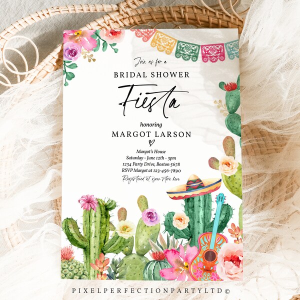 Fiesta Bridal Shower Invitation Etsy