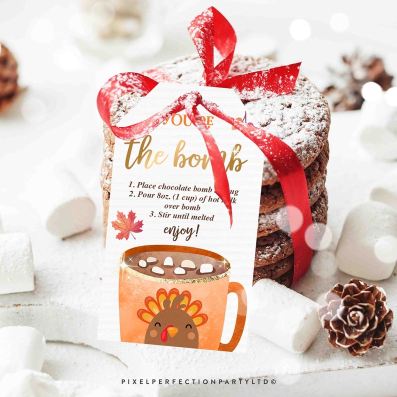 thanksgiving hot cocoa bombs