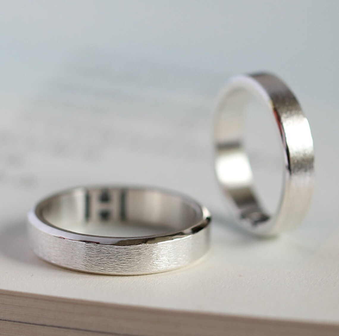 Matching Promise Rings, Personalized Couple Rings, Promise Rings for