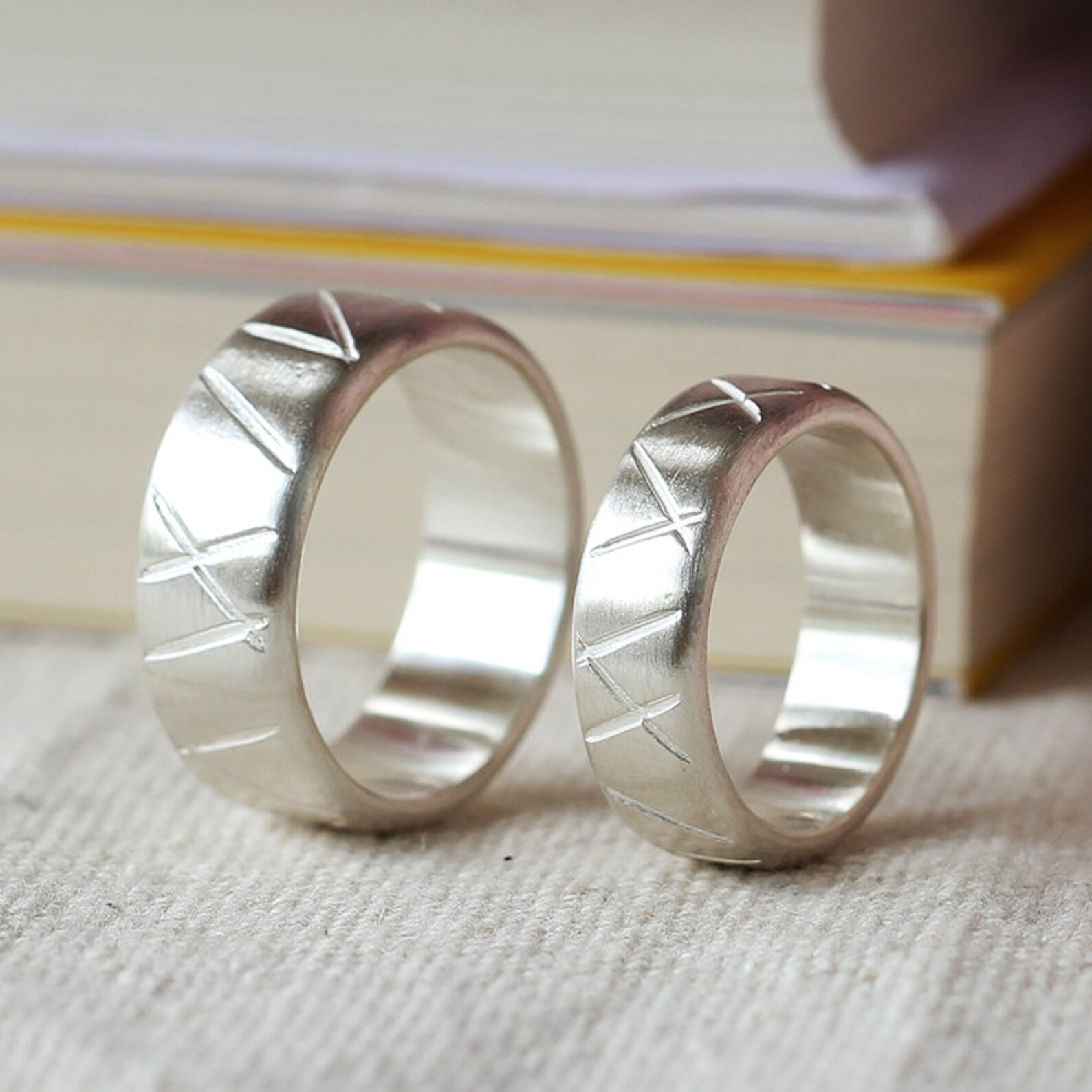 Matching Promise Rings Personalized Couple Rings Promise Etsy