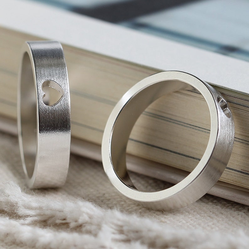 Matching Promise Rings Personalized Couple Rings Promise Etsy