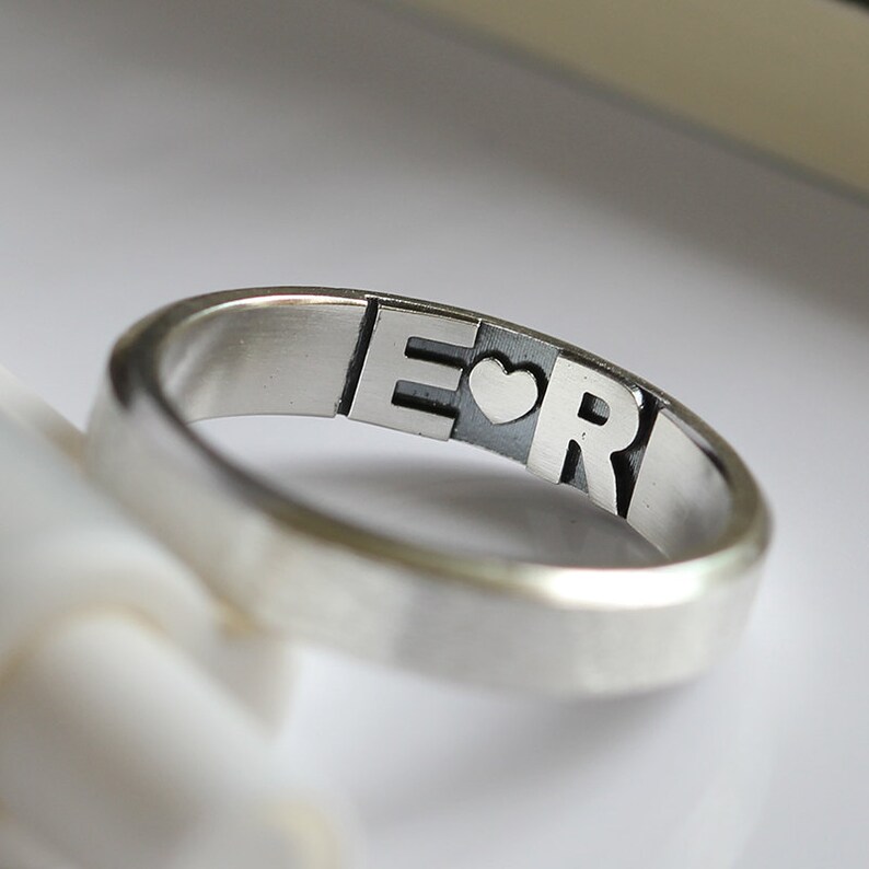 Matching Promise Rings Personalized Couple Rings Promise ...