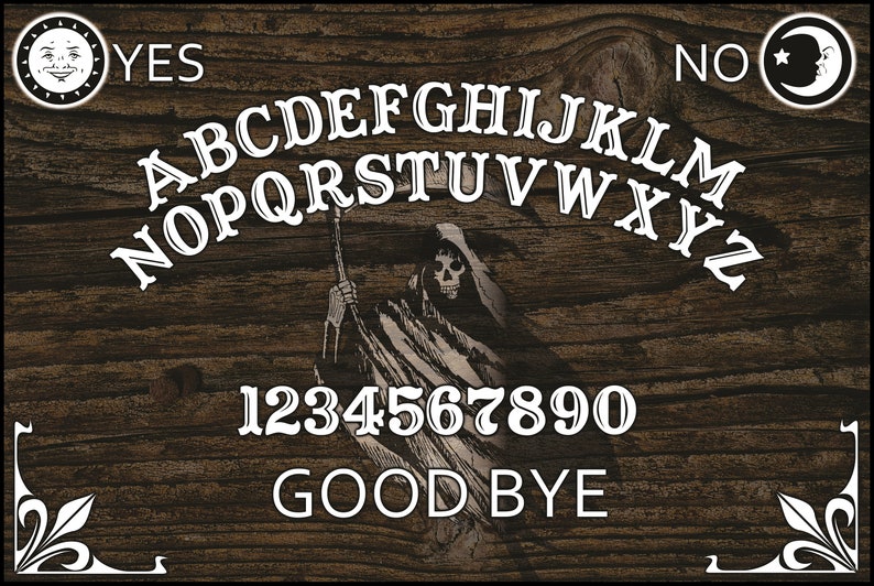 Spirit Board Wood Talking Board Classic Reaper Ouija Board Etsy