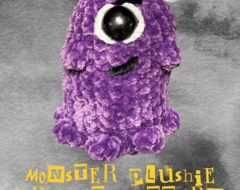 Crochet Purple Monster Pattern: Halloween Amigurumi (PDF Pattern